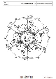 Mandala boyama sayfaları